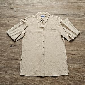 🆕️Karen Scott Linen Long Sleeve Button Down Shirt | Small
